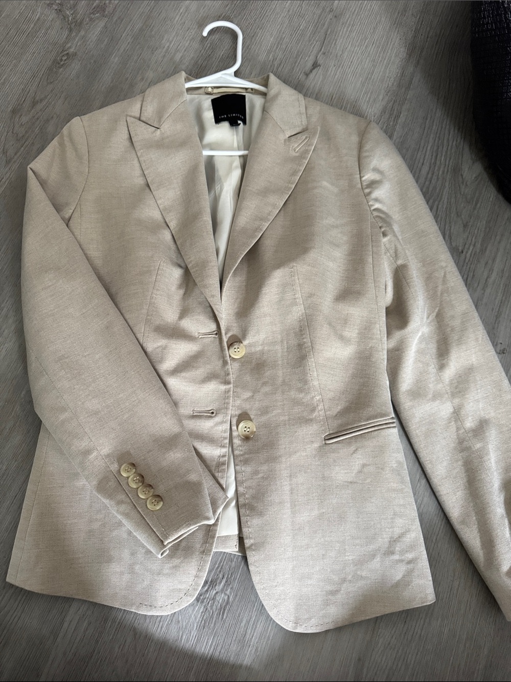 The Limited Light Beige Women's Blazer - Tailored Two-Button Jacket